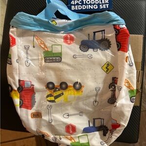Construction Vehicle Print Kids 4 Pc bed set‎